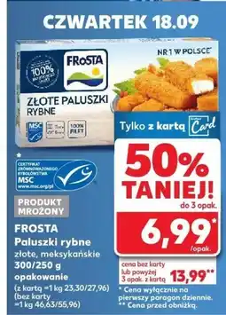 Kaufland Paluszki rybne Frosta oferta