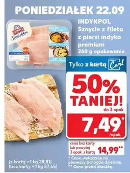Kaufland Szynka z fileta z piersi indyka premium Indykpol oferta