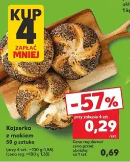 Kaufland Bułka Kajzerka z makiem Kaufland oferta