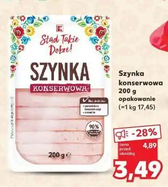 Kaufland Szynka konserwowa Stąd Takie Dobre oferta