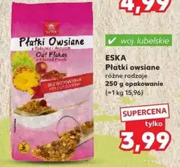 Kaufland Płatki owsiane różne rodzaje Eska oferta