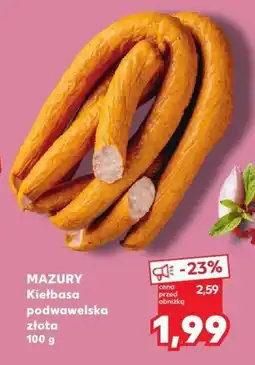 Kaufland Kiełbasa Mazury podwawelska złota oferta