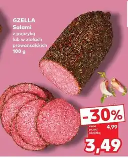 Kaufland Salami Gzella z papryką lub w ziołach prowansalskich oferta