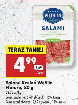 Biedronka Salami Kraina Wędlin Nature oferta