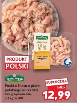 Kaufland Paski z fileta z piersi polskiego kurczaka Stokłos Mięsne oferta