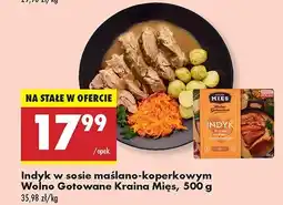 Biedronka Indyk w sosie maślano-koperkowym wolno gotowany Kraina Mięs oferta