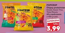 Kaufland Chipsy proteinowe POPCROP Kimchi, Sweet Thai, Tikka Masala oferta