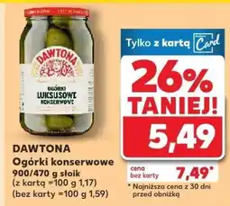 Kaufland Ogórki konserwowe Dawtona oferta