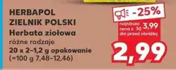 Kaufland Herbata ziołowa Herbapol Zielnik Polski różne rodzaje oferta
