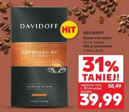 Kaufland Kawa ziarnista Davidoff różne rodzaje oferta