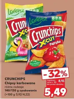 Kaufland Chipsy karbowane Crunchips różne rodzaje oferta