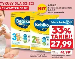 Kaufland Mleko modyfikowane Bebiko 2,3,4,5 oferta