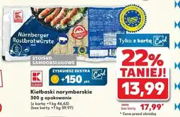 Kaufland Kiełbaski norymberskie K-Classic oferta