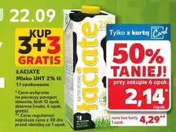 Kaufland Mleko UHT Łaciate 2% 1l oferta