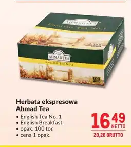 Makro Herbata Ahmad tea oferta
