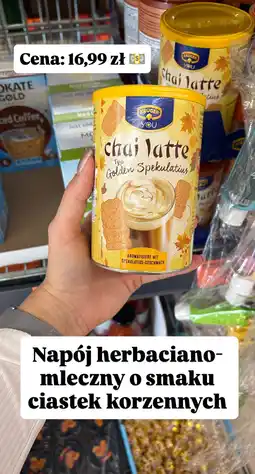 Biedronka Napój You Chai Latte o smaku ciastek korzennych Kruger oferta
