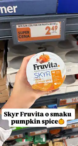 Biedronka Skyr Fruvita o smaku pumpkin spice oferta