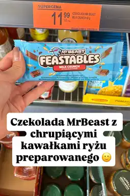 Biedronka Czekolada Mr Beast Feastables Milk Crunch oferta