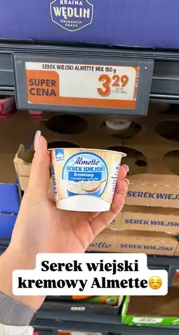 Biedronka Serek wiejski kremowy Almette oferta