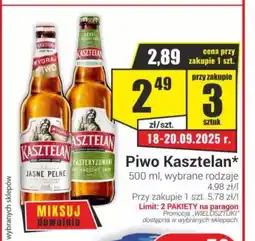 Delikatesy Sezam Piwo Kasztelan oferta