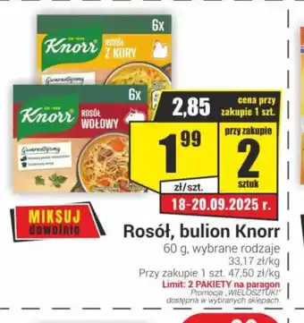 Delikatesy Sezam Rosół, bulion Knorr oferta
