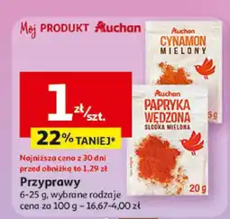 Auchan Przyprawa cynamon/papryka wędzona Auchan oferta