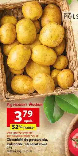 Auchan Ziemniaki do gotowania, kulinarne lub sałatkowe Mój Produkt Auchan oferta