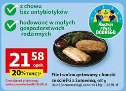 Auchan Filet wolno gotowany z kaczki ze ściółki z żurawiną Auchan oferta