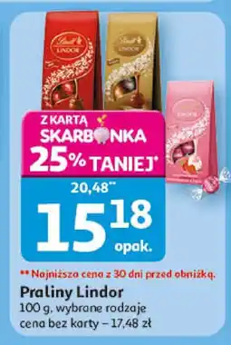 Auchan Praliny Lindor Lindt oferta