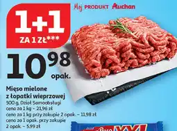 Auchan Mięso mielone z łopatki wieprzowej Auchan oferta