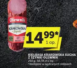 Euro Sklep Kiełbasa krakowska sucha z szynki OLEWNIK oferta