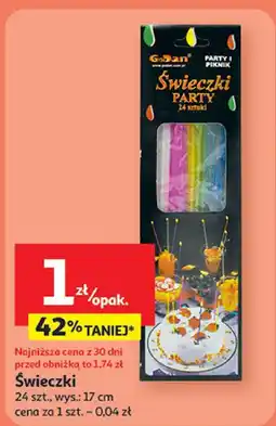 Auchan Świeczki na tort Auchan oferta