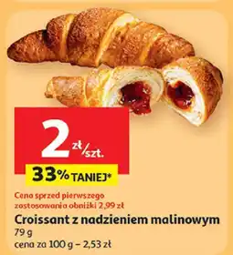 Auchan Croissant z nadzieniem malinowym Auchan oferta