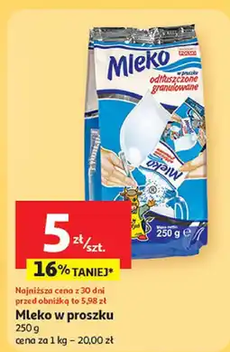 Auchan Mleko w proszku Auchan oferta