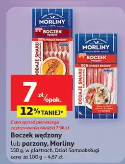 Auchan Boczek wędzony lub parzony Morliny oferta