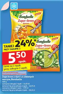 Auchan Zupa krem z dyni lub z zielonych warzyw Bonduelle oferta