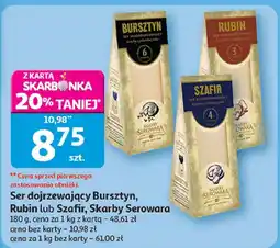 Auchan Ser dojrzewający Bursztyn, Rubin lub Szafir Skarby Serowara oferta