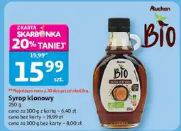 Auchan Syrop klonowy BIO Auchan Bio oferta