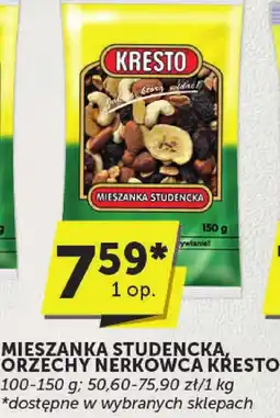 Euro Sklep Mieszanka studencka, orzechy nerkowca Kresto oferta