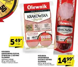 Groszek Kiełbasa krakowska sucha z szynki Olewnik oferta