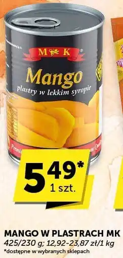 ABC Mango w plastrach MK oferta