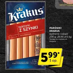 Groszek Parówki z szynki Krakus oferta