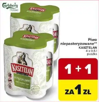 Carrefour Market Piwo niepasteryzowane KASZTELAN oferta