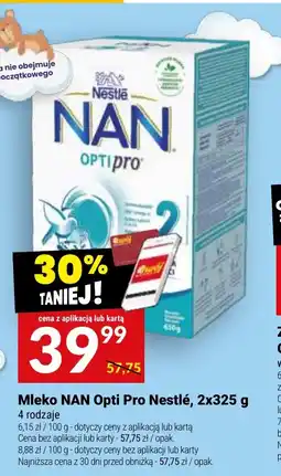 Twój Market Mleko NAN Opti Pro Nestlé oferta