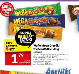 Twój Market Wafle Mega Grześki w czekoladzie oferta