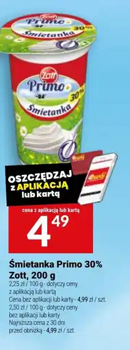 Twój Market Smietanka Primo 30% Zott oferta