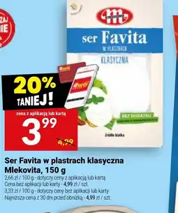 Twój Market Ser Favita w plastrach klasyczna Mlekovita oferta