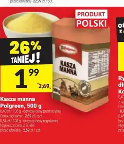 Twój Market Kasza manna Polgreen oferta