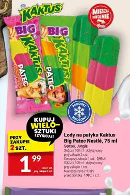 Twój Market Lody na patyku Kaktus Big Patec Nestlé oferta