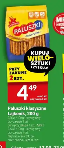 Twój Market Paluszki klasyczne Lajkonik oferta